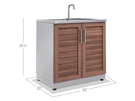 newage products outdoor kitchen stainless steel sink cabinet|newage outdoor kitchen cabinets.